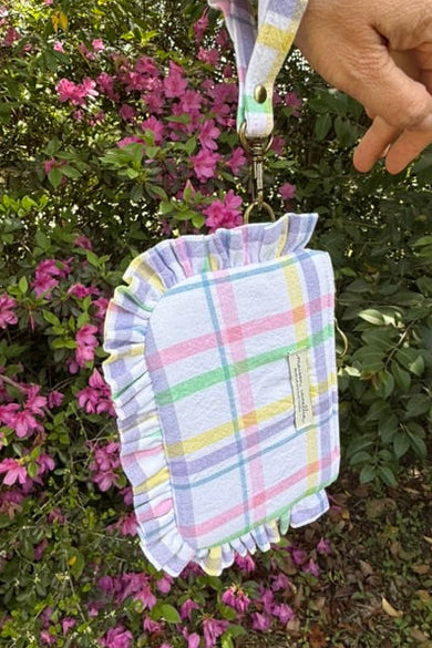 Rainbow Row Ruffle Pouch